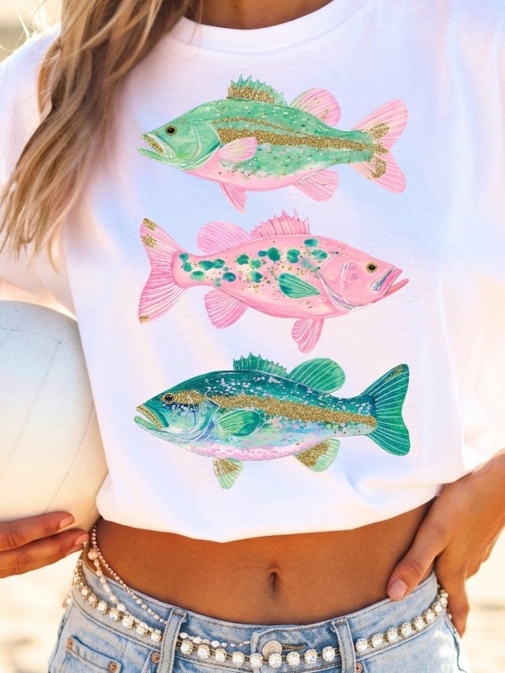 Bass Coastal Beach Custom Tee